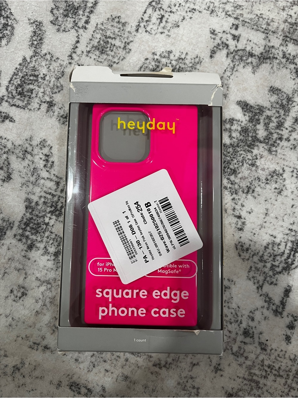 Heyday hot pink jelly phone case